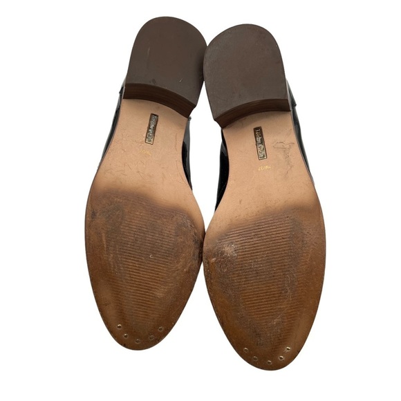 Louise et Cie Black Patent Pointed Toe Block Heel Loafers Size 7 (37) Women's - Picture 9 of 9